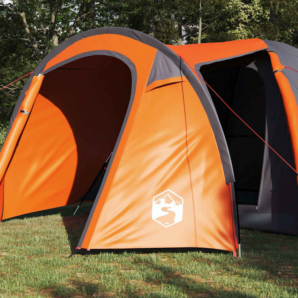 Koepeltent Koepel met dak Grijs en Oranje 384 x 254 x 170 cm is nu te koop bij PeponiXL, paradijselijk wonen!