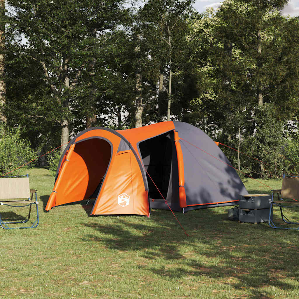 Koepeltent Koepel met dak Grijs en Oranje 384 x 254 x 170 cm is nu te koop bij PeponiXL, paradijselijk wonen!