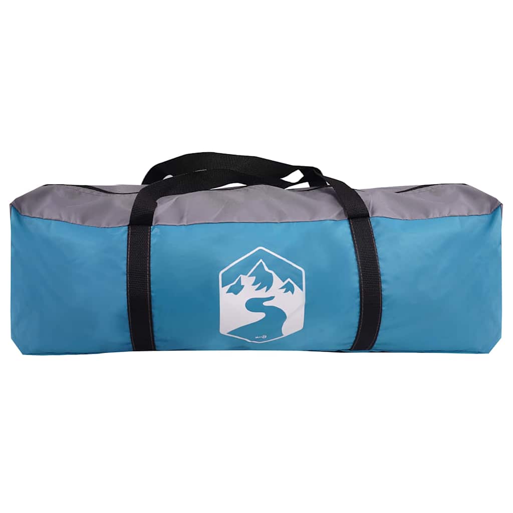 Camping Tent Huisje met dak Blauw 420 x 420 x 227 cm Polyester is nu te koop bij PeponiXL, paradijselijk wonen!
