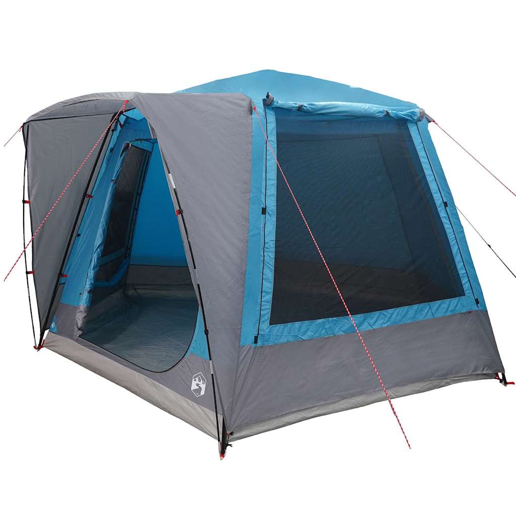 Camping Tent Huisje met dak Blauw 420 x 420 x 227 cm Polyester is nu te koop bij PeponiXL, paradijselijk wonen!