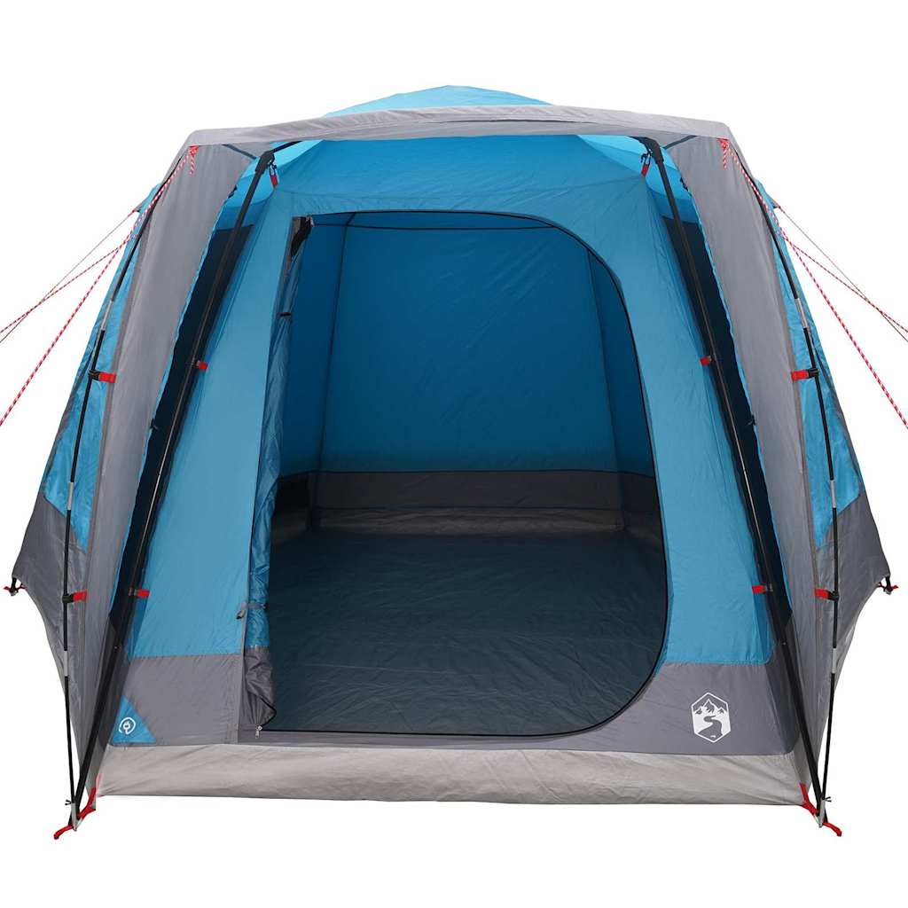 Camping Tent Huisje met dak Blauw 420 x 420 x 227 cm Polyester is nu te koop bij PeponiXL, paradijselijk wonen!