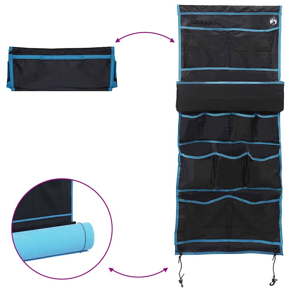 Opslagzak met opslag Zwart en Blauw 161 x 58,5 cm oxford is nu te koop bij PeponiXL, paradijselijk wonen!