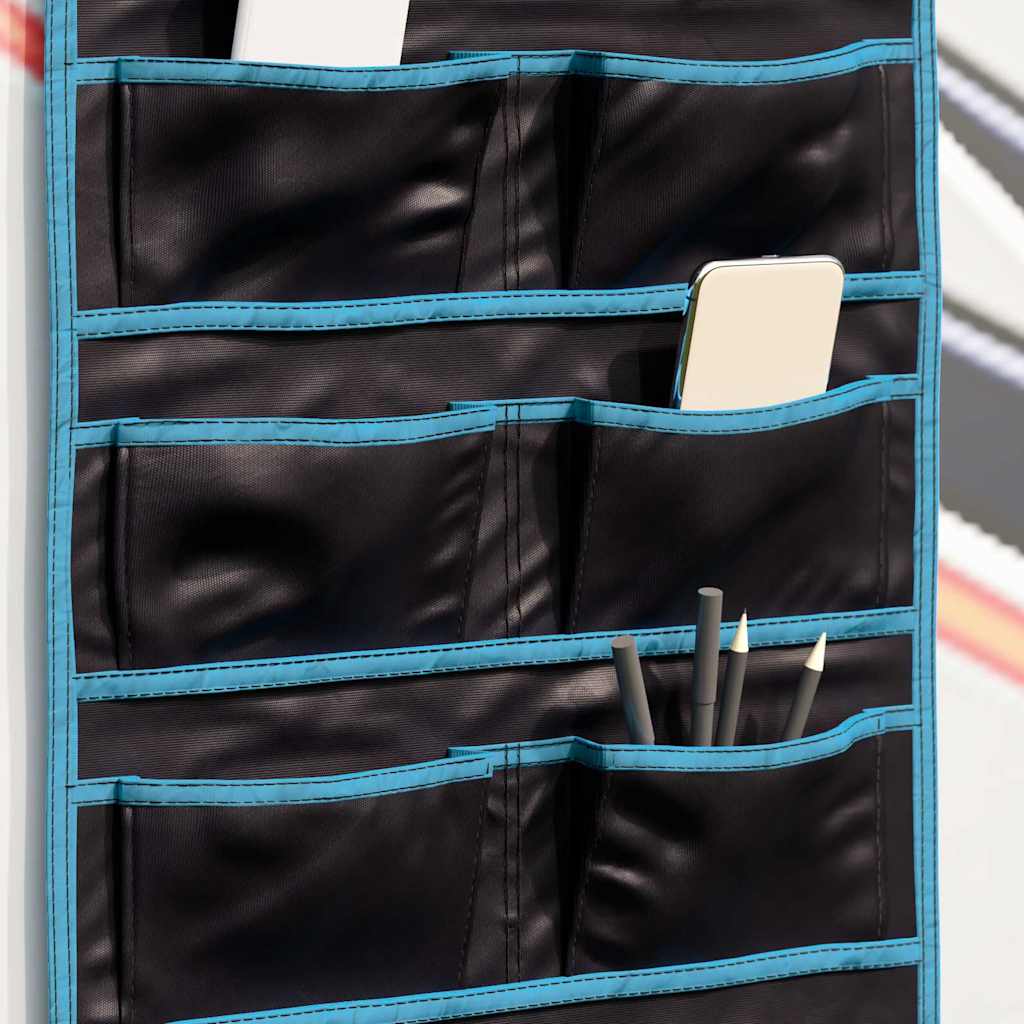 Opslagzak met opslag Zwart en Blauw 63,5 x 40 cm oxford is nu te koop bij PeponiXL, paradijselijk wonen!