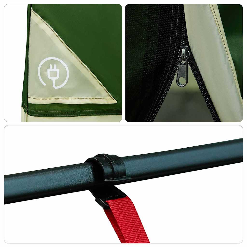 Binnentent met dak met opslag Groen 280 x 220 x 176 cm taft is nu te koop bij PeponiXL, paradijselijk wonen!