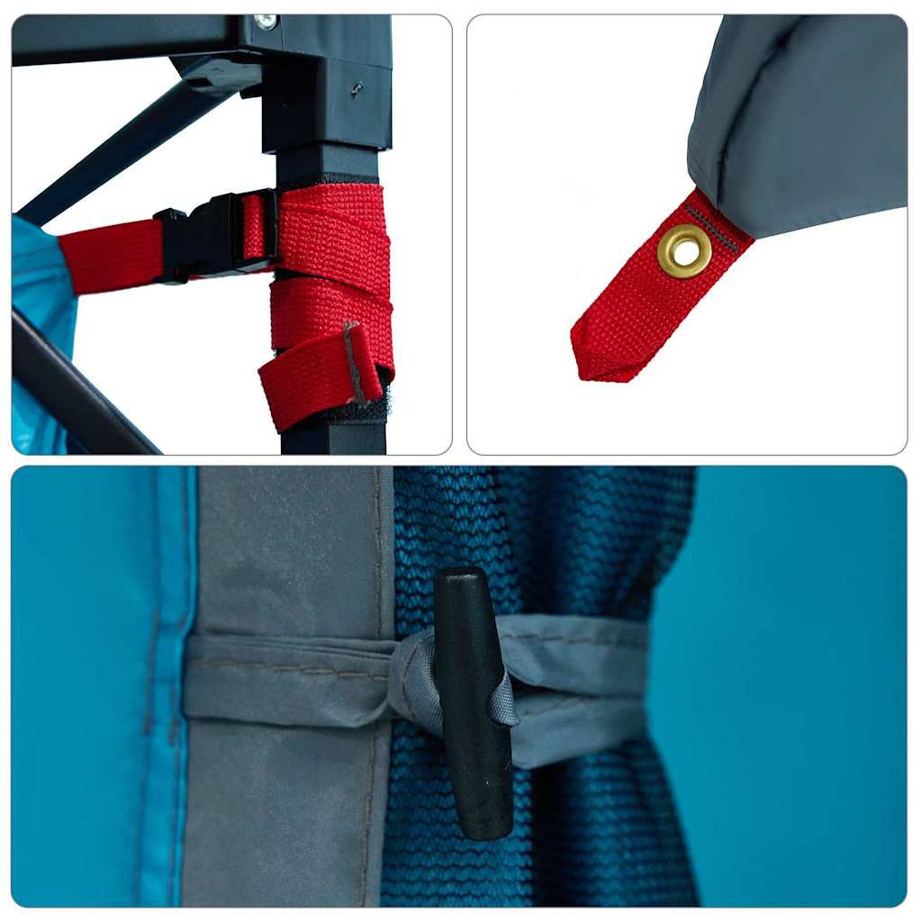 Binnentent met dak met opslag Blauw 280 x 220 x 176 cm taft is nu te koop bij PeponiXL, paradijselijk wonen!