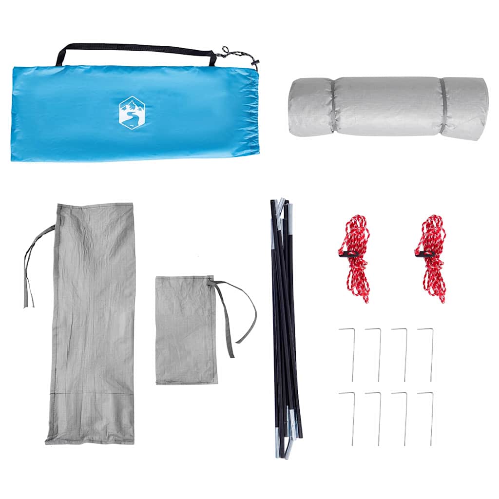 Binnentent met dak met opslag Blauw 280 x 220 x 176 cm taft is nu te koop bij PeponiXL, paradijselijk wonen!