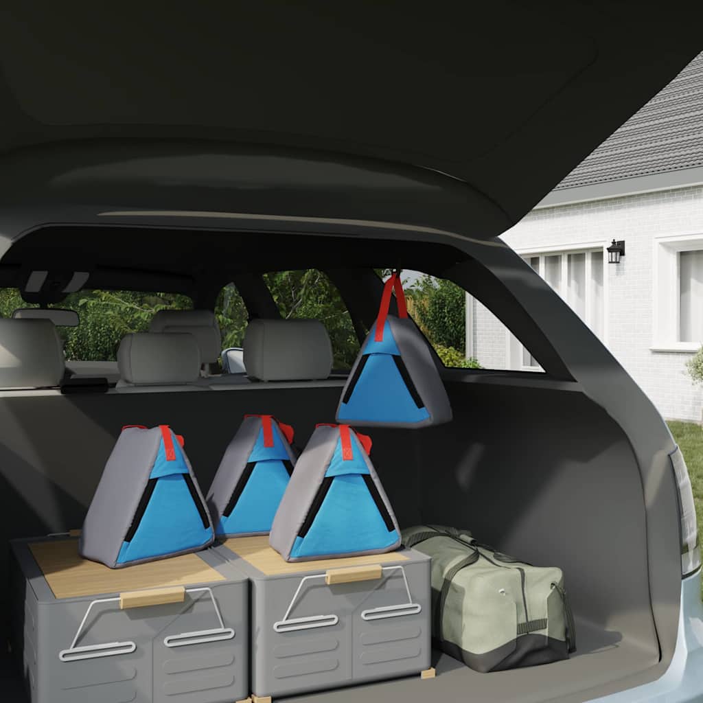 Opslagzak 4 pcs Grijs en Blauw 24 x 16 x 24 cm oxford is nu te koop bij PeponiXL, paradijselijk wonen!