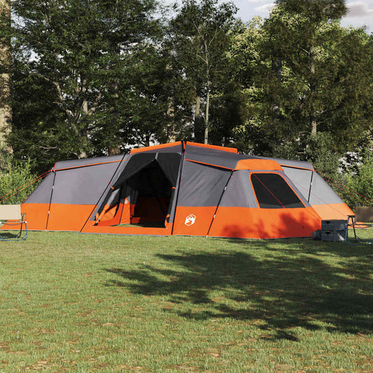 Gezinstent met dak Grijs en Oranje 833 x 585 x 216 cm taft is nu te koop bij PeponiXL, paradijselijk wonen!