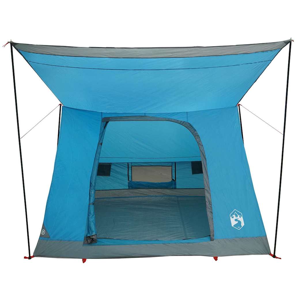 Camping Tent met dak met opslag Blauw 282 x 225 x 154 cm taft is nu te koop bij PeponiXL, paradijselijk wonen!
