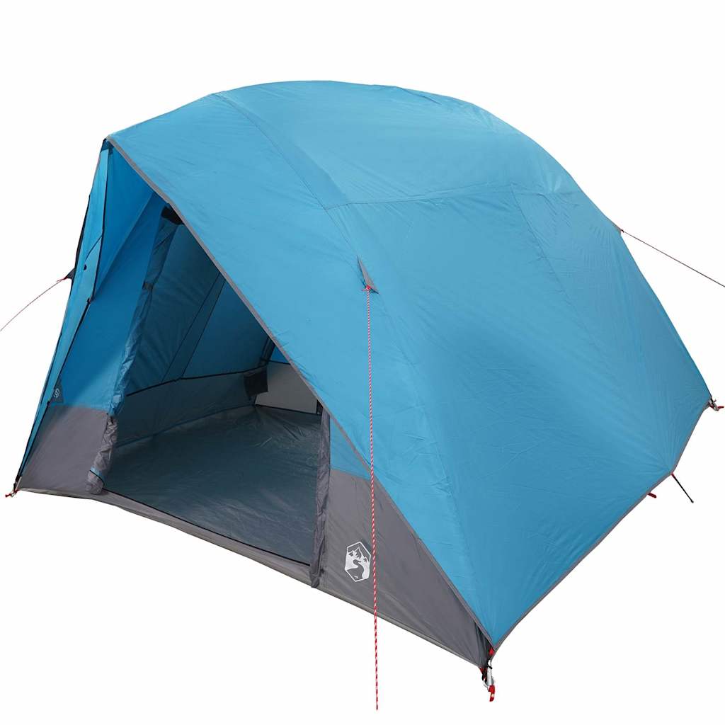 Camping Tent met dak met opslag Blauw 320 x 275 x 190 cm taft is nu te koop bij PeponiXL, paradijselijk wonen!
