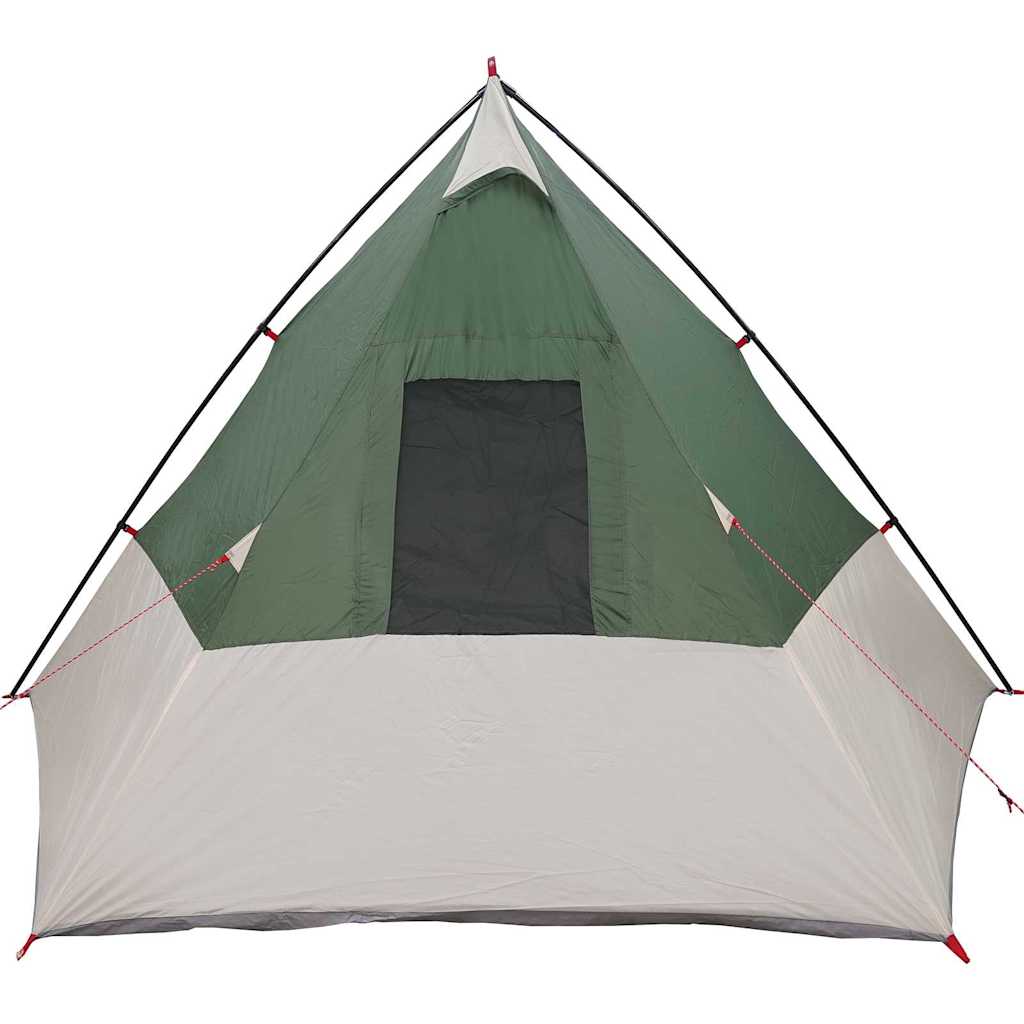 Tipi Tent met dak met opslag Groen 383 x 338 x 217 cm taft is nu te koop bij PeponiXL, paradijselijk wonen!