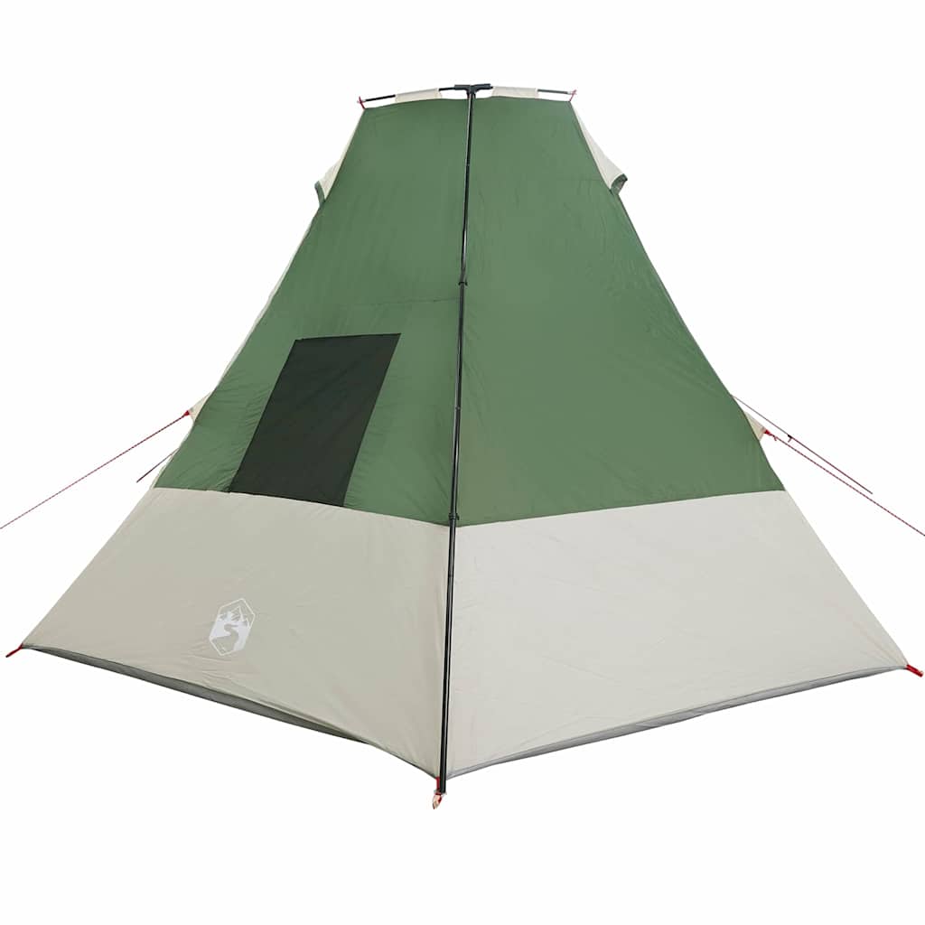 Tipi Tent met dak met opslag Groen 383 x 338 x 217 cm taft is nu te koop bij PeponiXL, paradijselijk wonen!