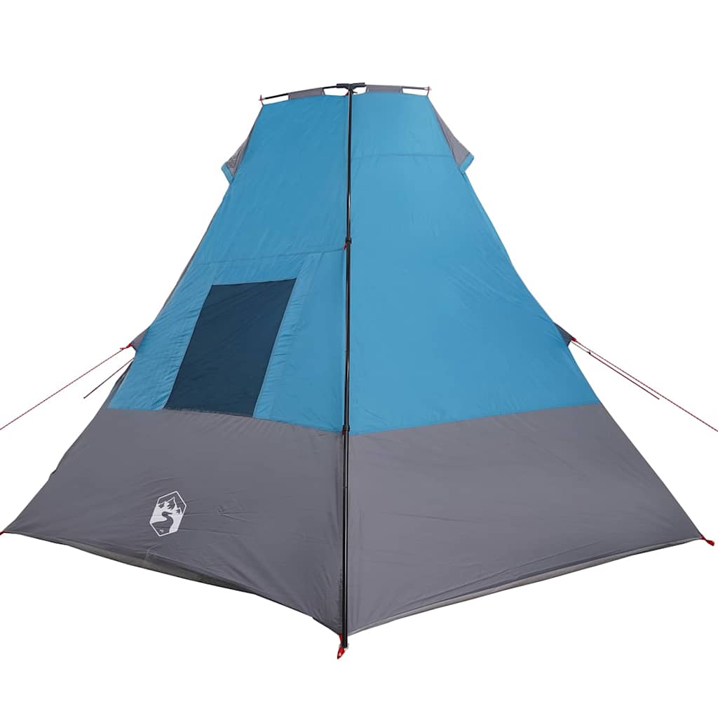 Tipi Tent met dak met opslag Blauw 383 x 338 x 217 cm taft is nu te koop bij PeponiXL, paradijselijk wonen!