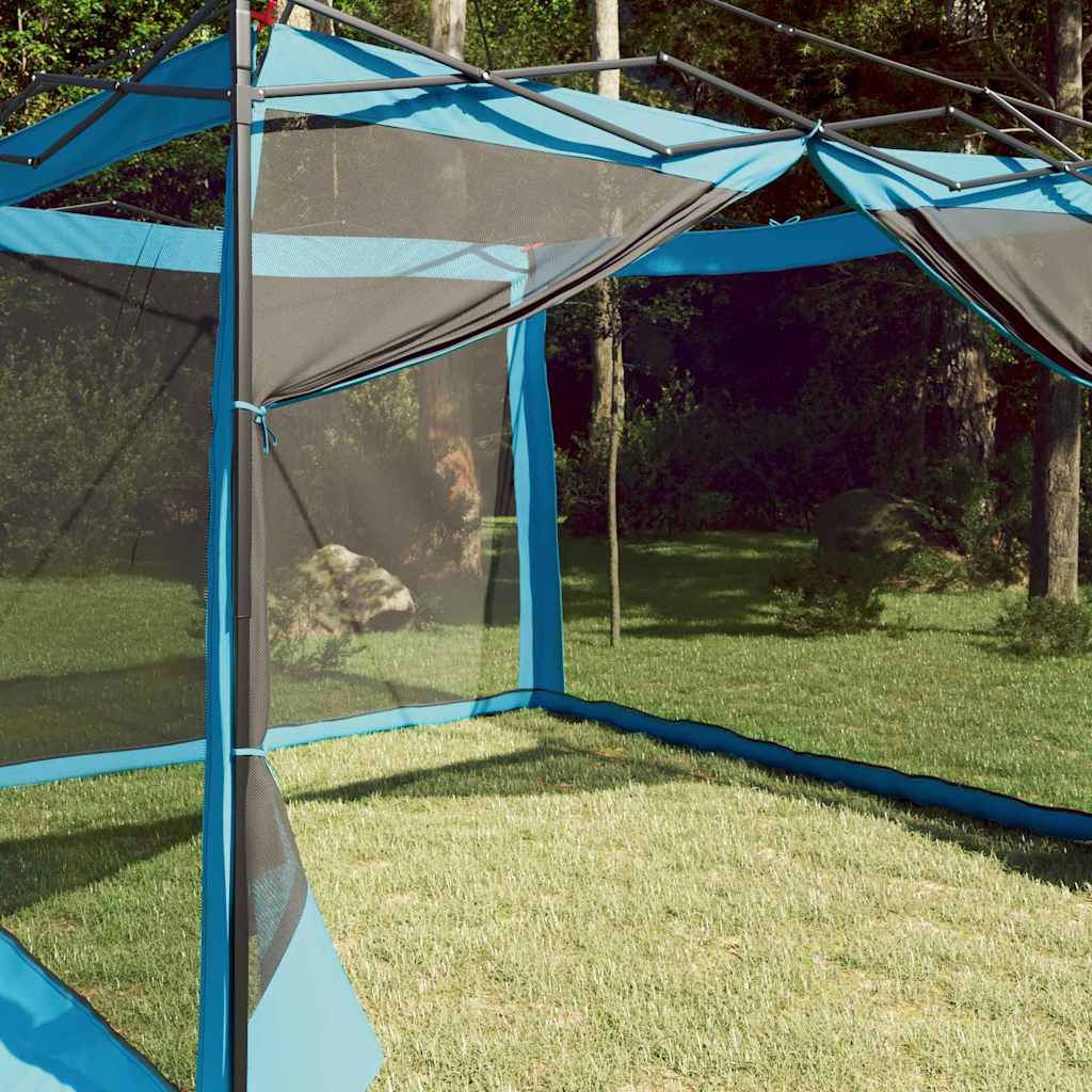 Binnentent met dak met opslag Blauw 303 x 303 x 196 cm taft is nu te koop bij PeponiXL, paradijselijk wonen!