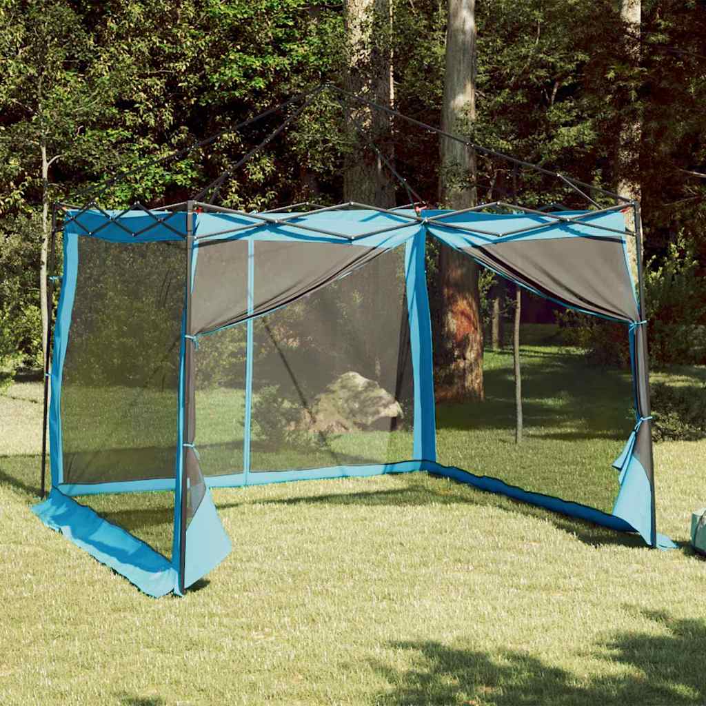 Binnentent met dak met opslag Blauw 303 x 303 x 196 cm taft is nu te koop bij PeponiXL, paradijselijk wonen!
