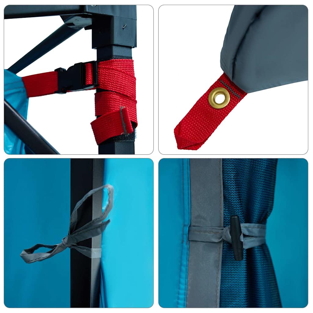 Binnentent met dak met opslag Blauw 290 x 288 x 234 cm taft is nu te koop bij PeponiXL, paradijselijk wonen!