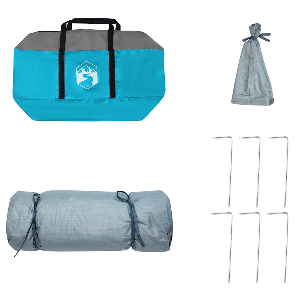 Binnentent met dak met opslag Blauw 290 x 288 x 234 cm taft is nu te koop bij PeponiXL, paradijselijk wonen!