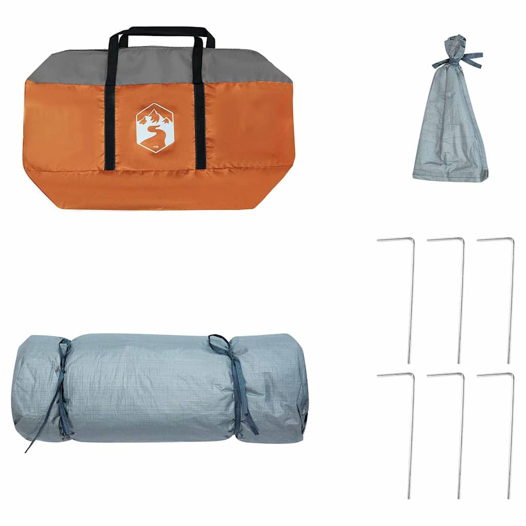 Binnentent met dak Grijs en Oranje 290 x 288 x 234 cm taft is nu te koop bij PeponiXL, paradijselijk wonen!