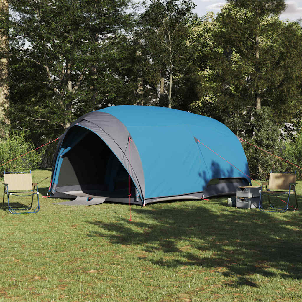 Tunnel tent met dak met opslag Blauw 410 x 285 x 198 cm taft is nu te koop bij PeponiXL, paradijselijk wonen!