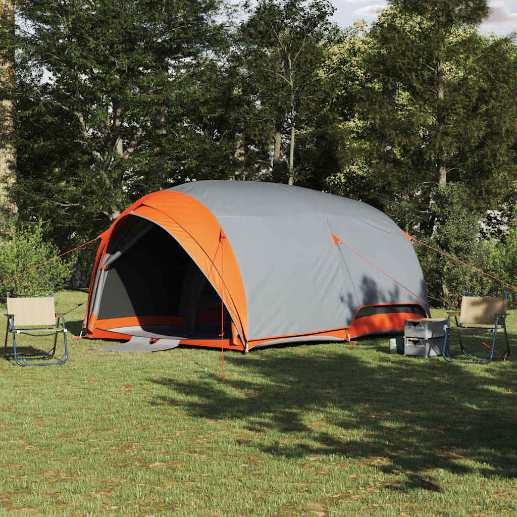 Tunnel tent met dak Grijs en Oranje 410 x 285 x 198 cm taft is nu te koop bij PeponiXL, paradijselijk wonen!