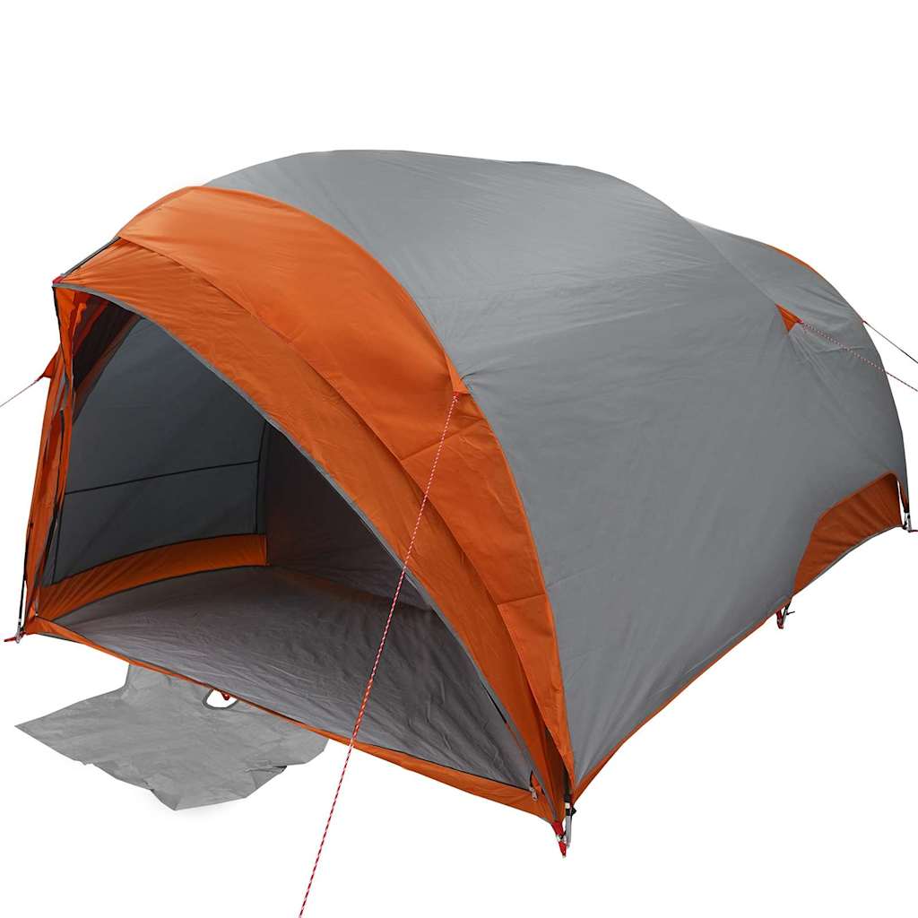 Tunnel tent met dak Grijs en Oranje 410 x 285 x 198 cm taft is nu te koop bij PeponiXL, paradijselijk wonen!
