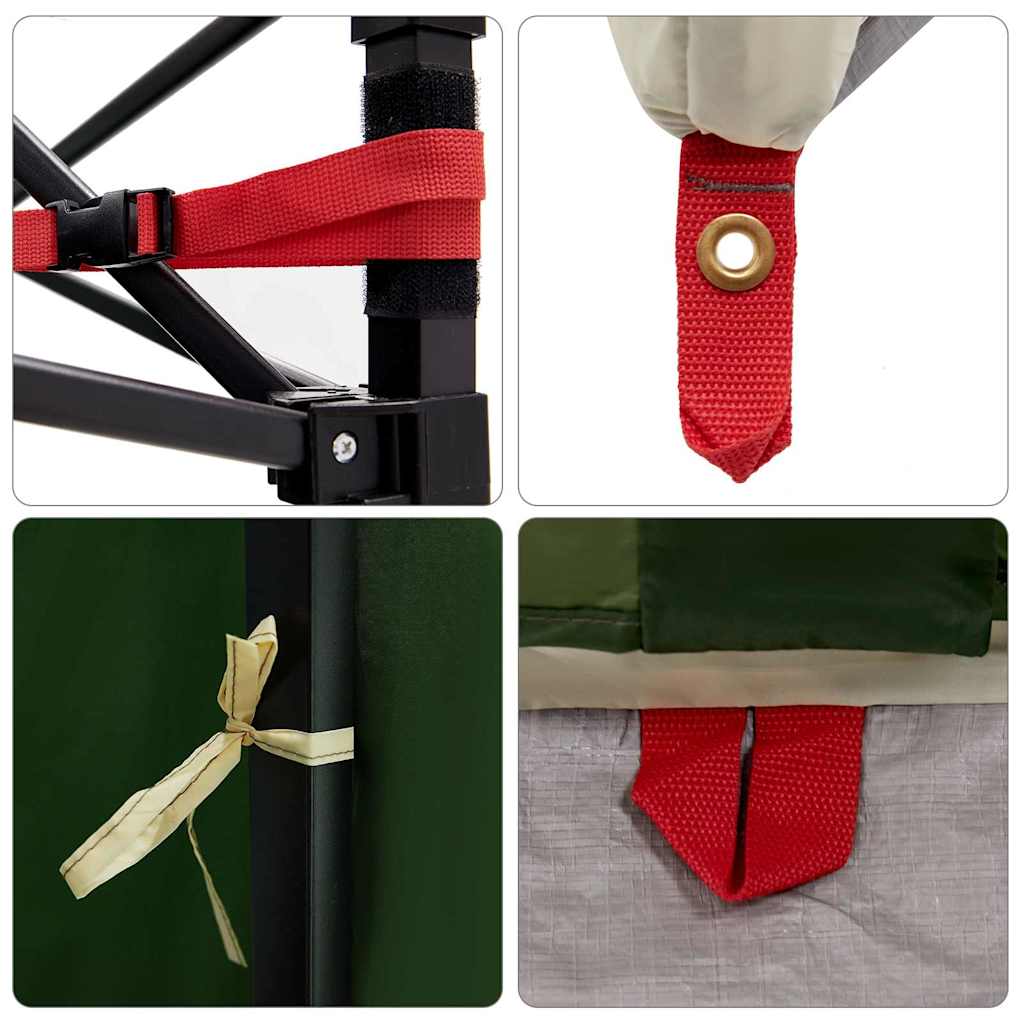 Binnentent met dak met opslag Groen 291 x 291 x 240 cm taft is nu te koop bij PeponiXL, paradijselijk wonen!