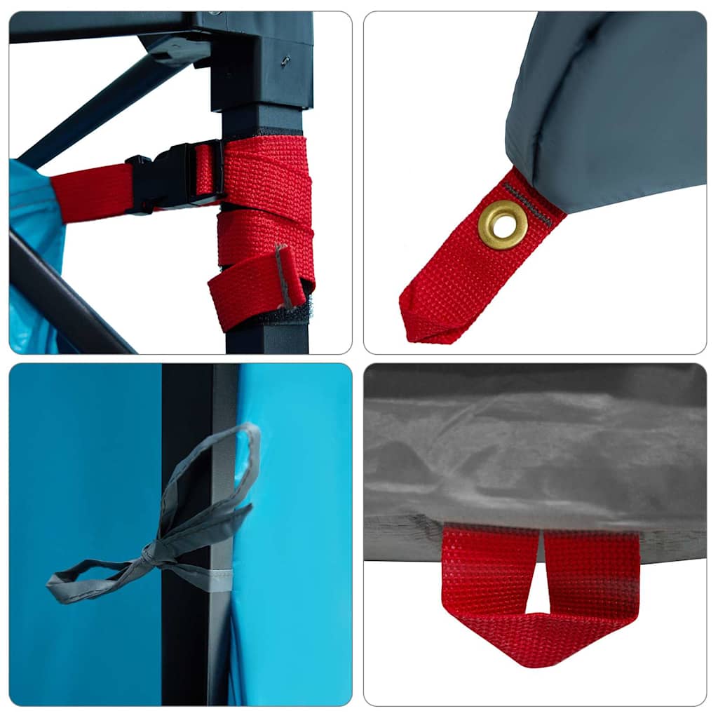 Binnentent met dak met opslag Blauw 291 x 291 x 240 cm taft is nu te koop bij PeponiXL, paradijselijk wonen!