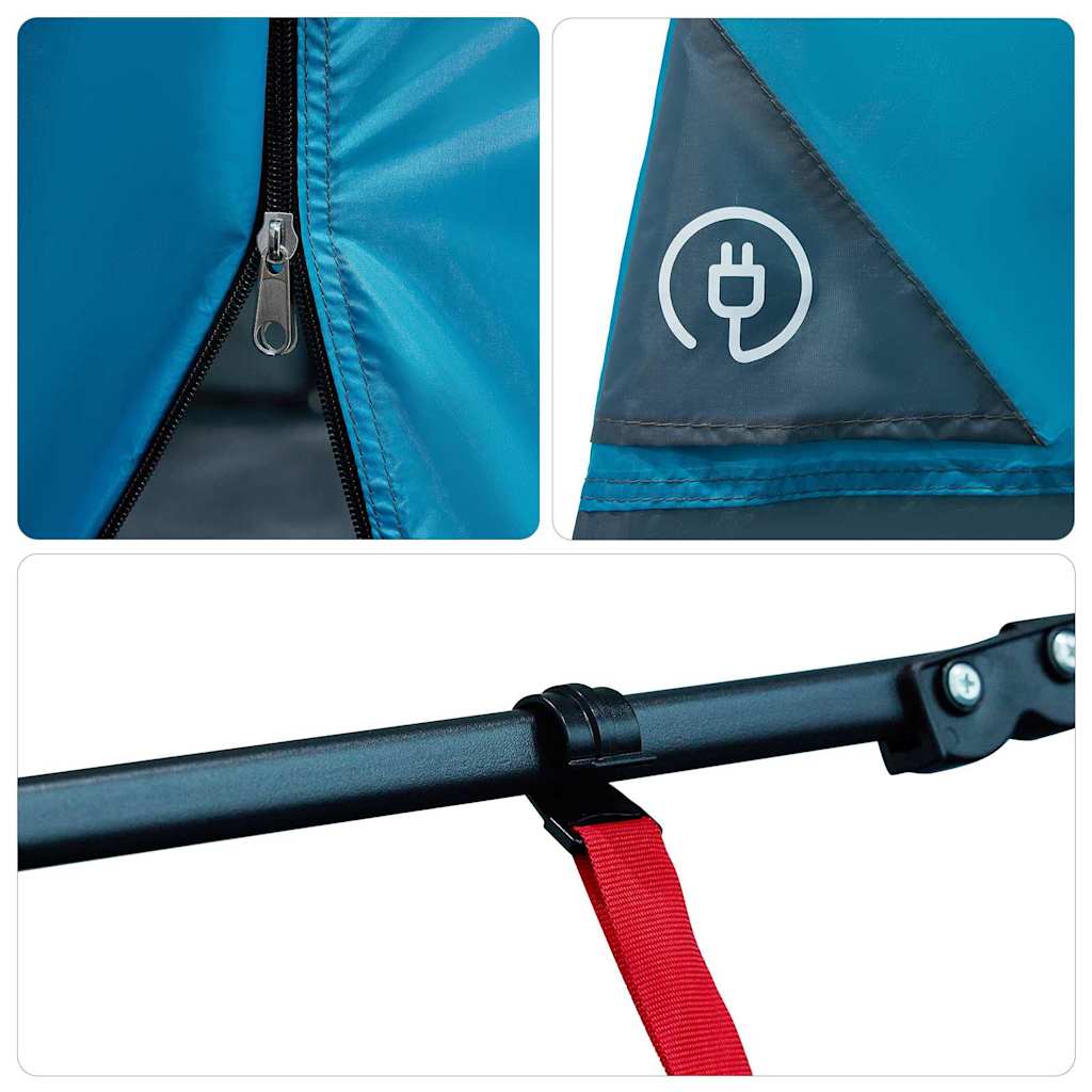 Binnentent met dak met opslag Blauw 291 x 291 x 240 cm taft is nu te koop bij PeponiXL, paradijselijk wonen!