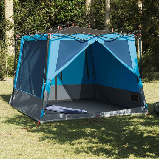 Binnentent met dak met opslag Blauw 291 x 291 x 240 cm taft is nu te koop bij PeponiXL, paradijselijk wonen!