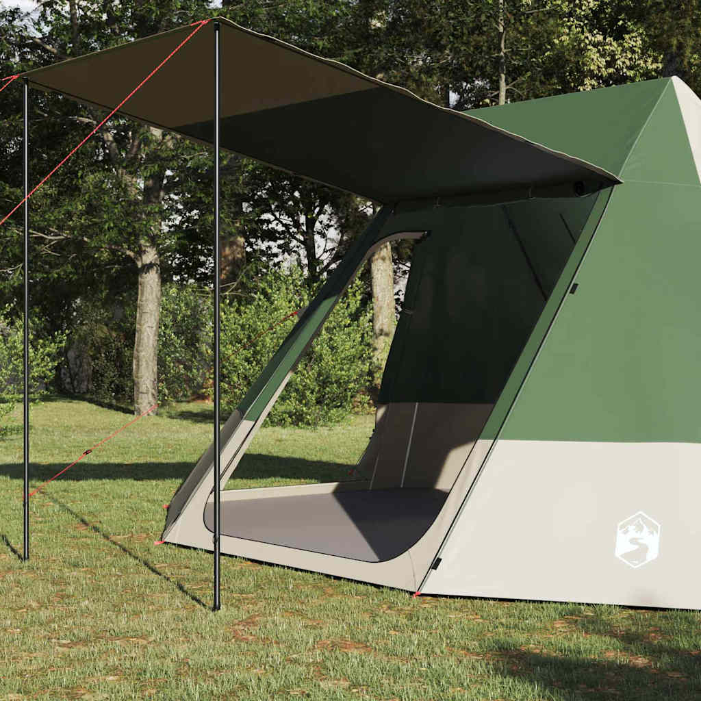 Camping Tent met dak met opslag Groen 482 x 360 x 227 cm taft is nu te koop bij PeponiXL, paradijselijk wonen!