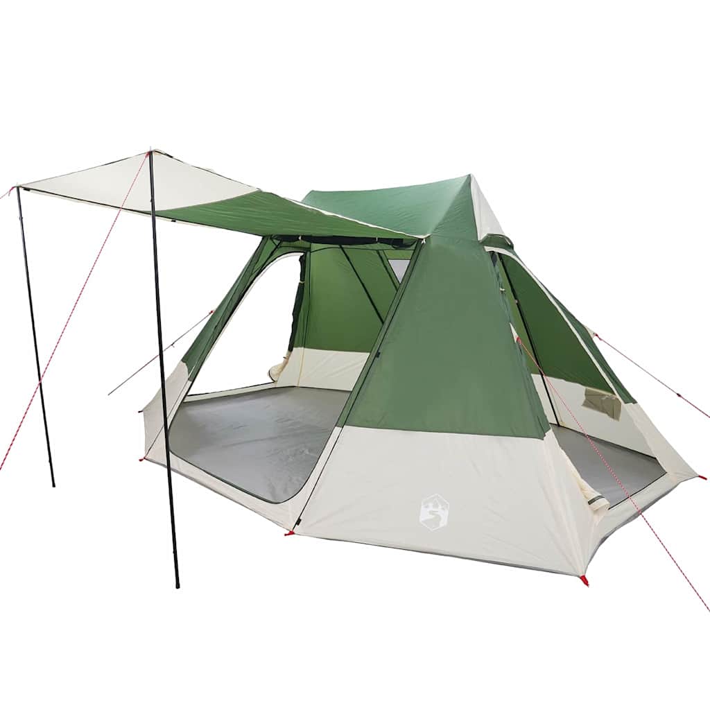 Camping Tent met dak met opslag Groen 482 x 360 x 227 cm taft is nu te koop bij PeponiXL, paradijselijk wonen!