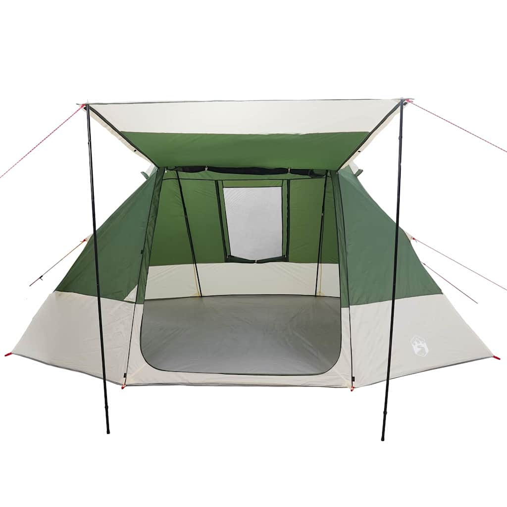 Camping Tent met dak met opslag Groen 482 x 360 x 227 cm taft is nu te koop bij PeponiXL, paradijselijk wonen!