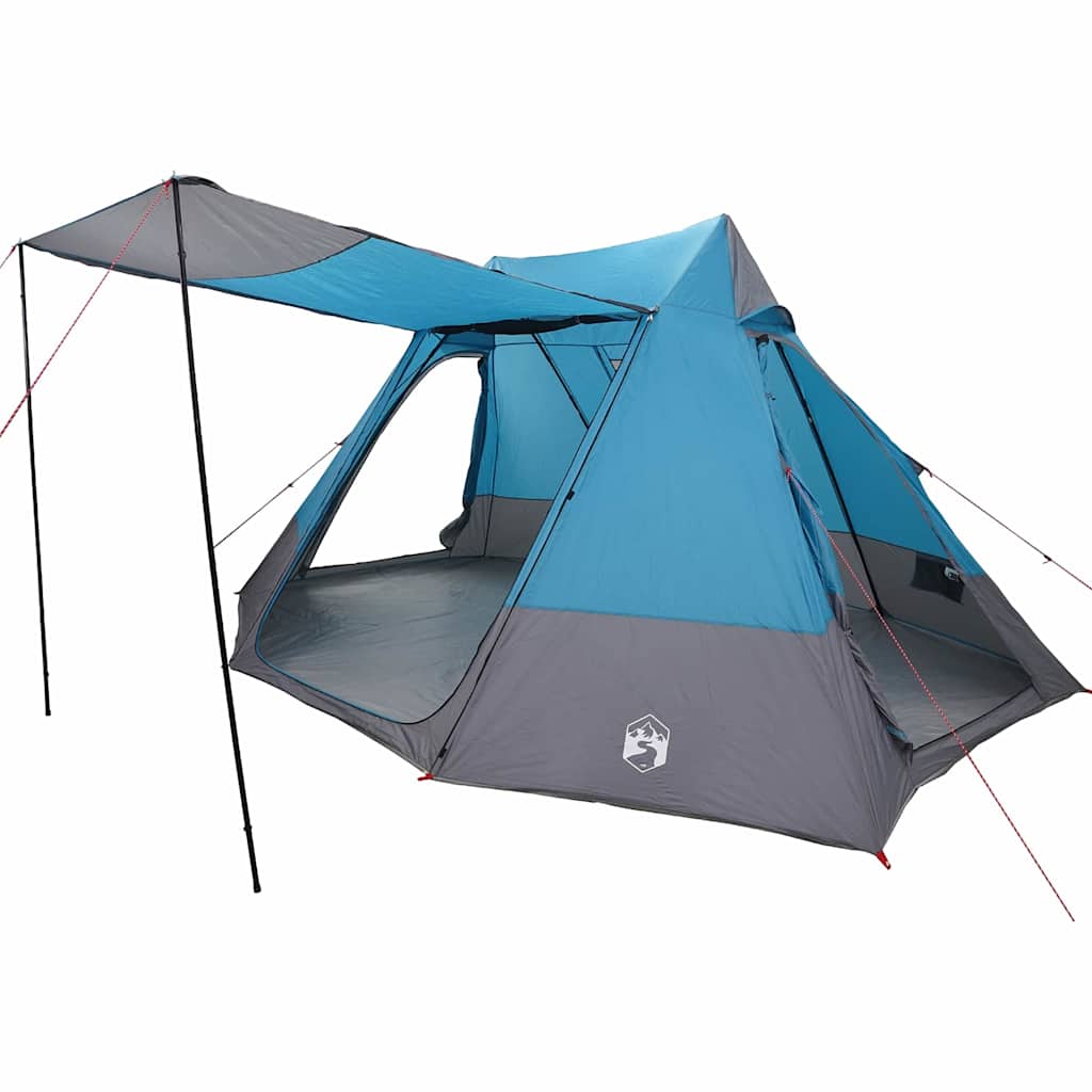 Camping Tent met dak met opslag Blauw 482 x 360 x 227 cm taft is nu te koop bij PeponiXL, paradijselijk wonen!