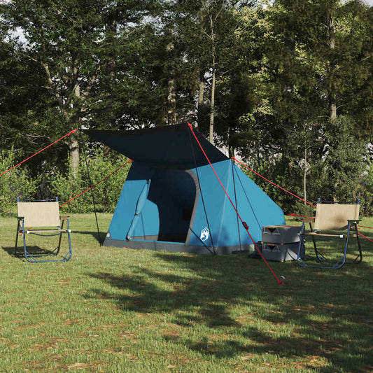 Camping Tent met dak met opslag Blauw 223 x 163 x 130 cm taft is nu te koop bij PeponiXL, paradijselijk wonen!
