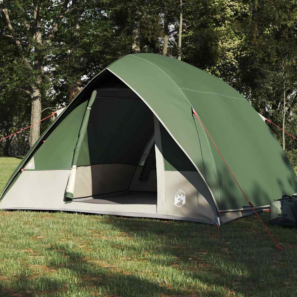 Camping Tent met dak met opslag Groen 275 x 230 x 140 cm taft is nu te koop bij PeponiXL, paradijselijk wonen!