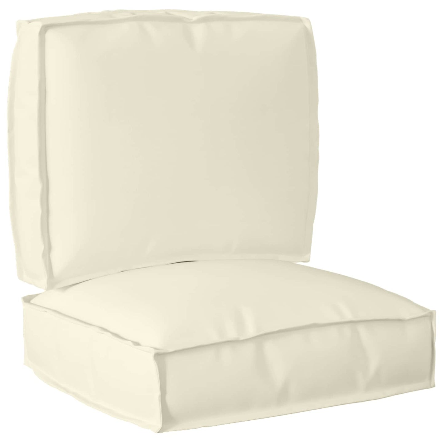 Pallet Kussen Set 2 pcs Crème Oxford Stof