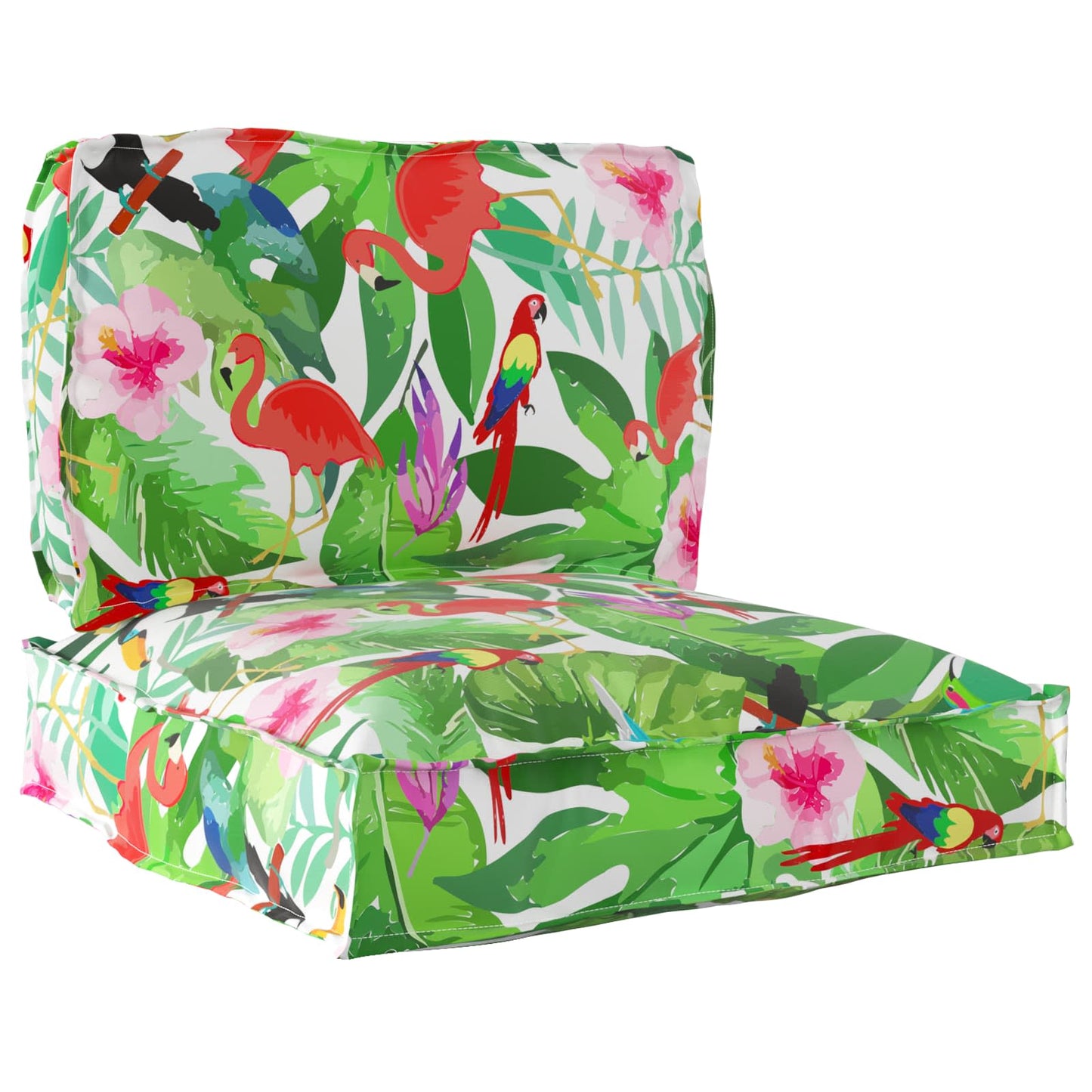 Pallet Kussen Set Bloemen 2 pcs Tropische Jungle Oxford Stof is nu te koop bij PeponiXL, paradijselijk wonen!