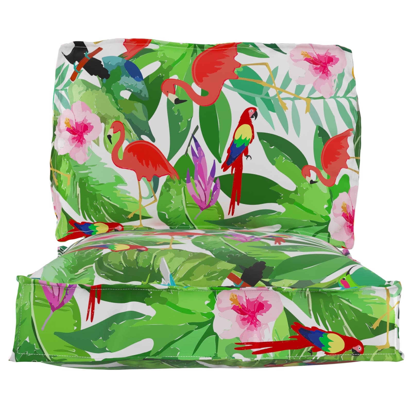 Pallet Kussen Set Bloemen 2 pcs Tropische Jungle Oxford Stof is nu te koop bij PeponiXL, paradijselijk wonen!