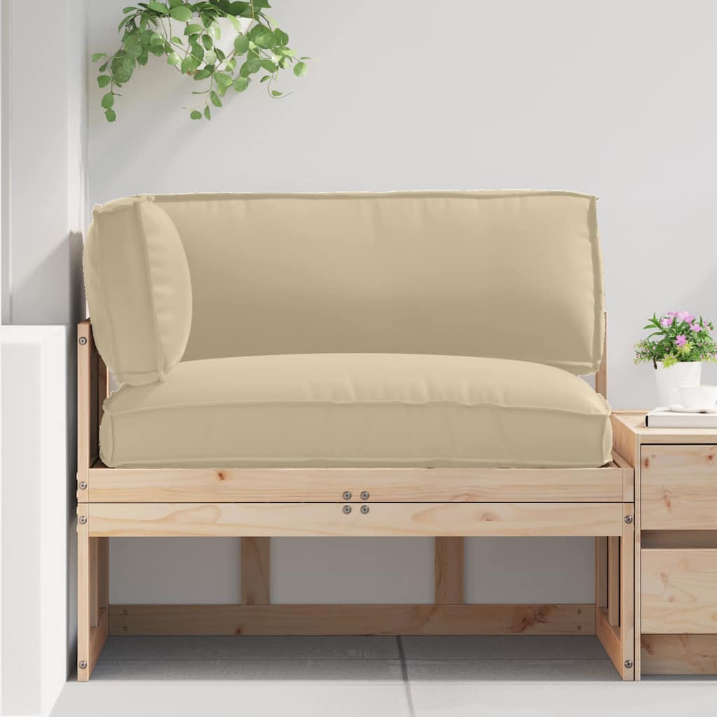Pallet Kussen Set 3 pcs Beige Oxford Stof