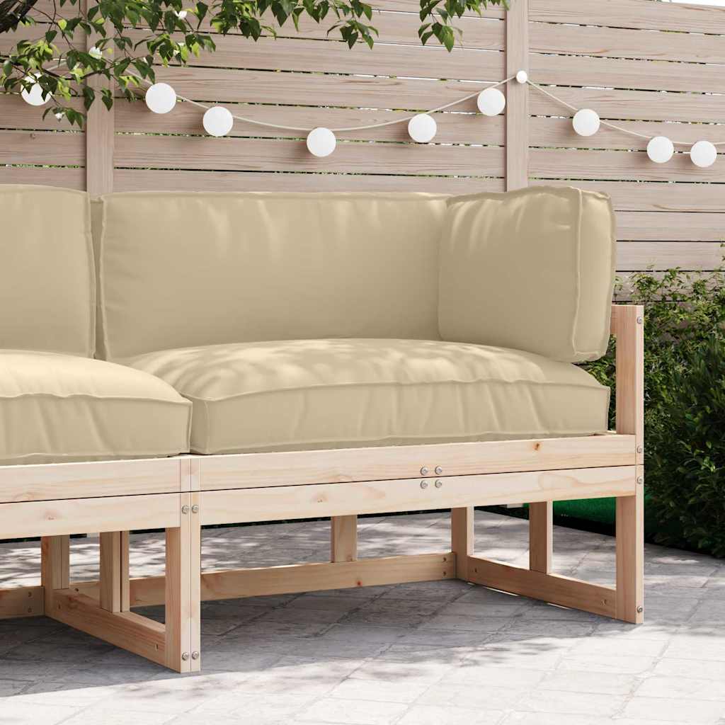 Pallet Kussen Set 3 pcs Beige Oxford Stof