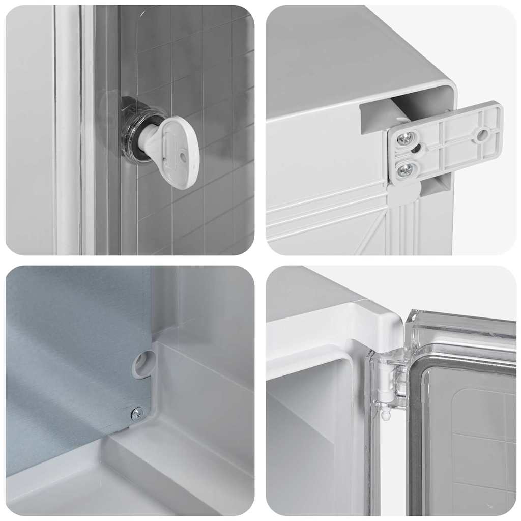 Bedieningskast Grijs 57 x 24,5 x 70 cm ABS Kunststof is nu te koop bij PeponiXL, paradijselijk wonen!