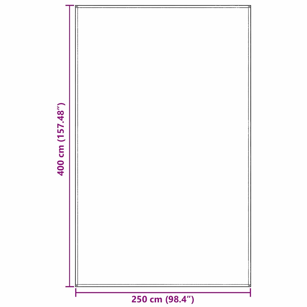 Tenttapijt Blauw en Grijs 400 x 250 cm Polyetheen is nu te koop bij PeponiXL, paradijselijk wonen!