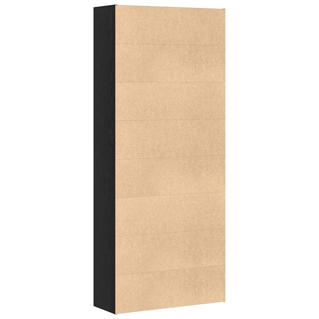 Boekenkast Zwart Eiken 80x30x189 cm Engineered Wood is nu te koop bij PeponiXL, paradijselijk wonen!