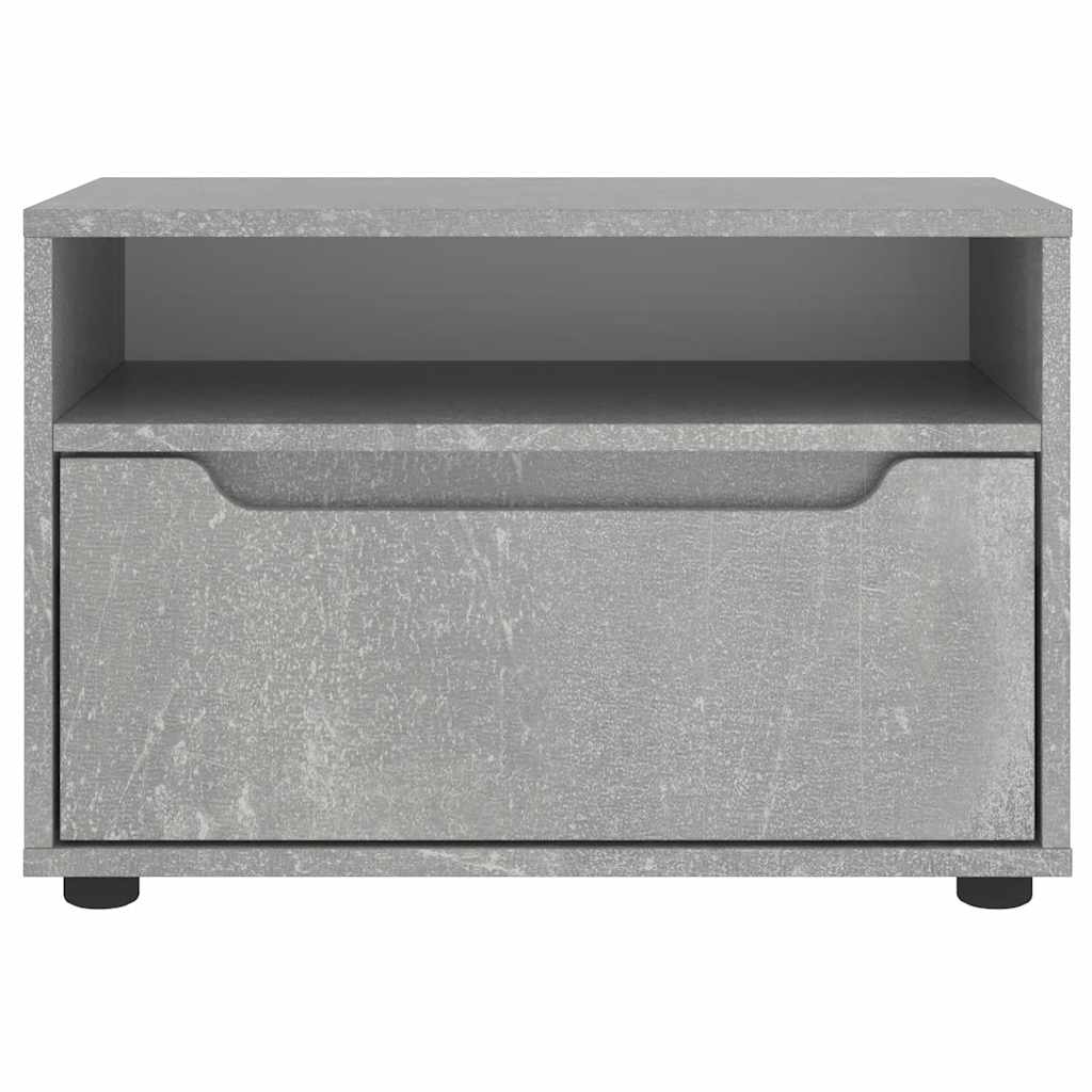 Tv-meubel VISNES 60x40x38 cm bewerkt hout betongrijs is nu te koop bij PeponiXL, paradijselijk wonen!