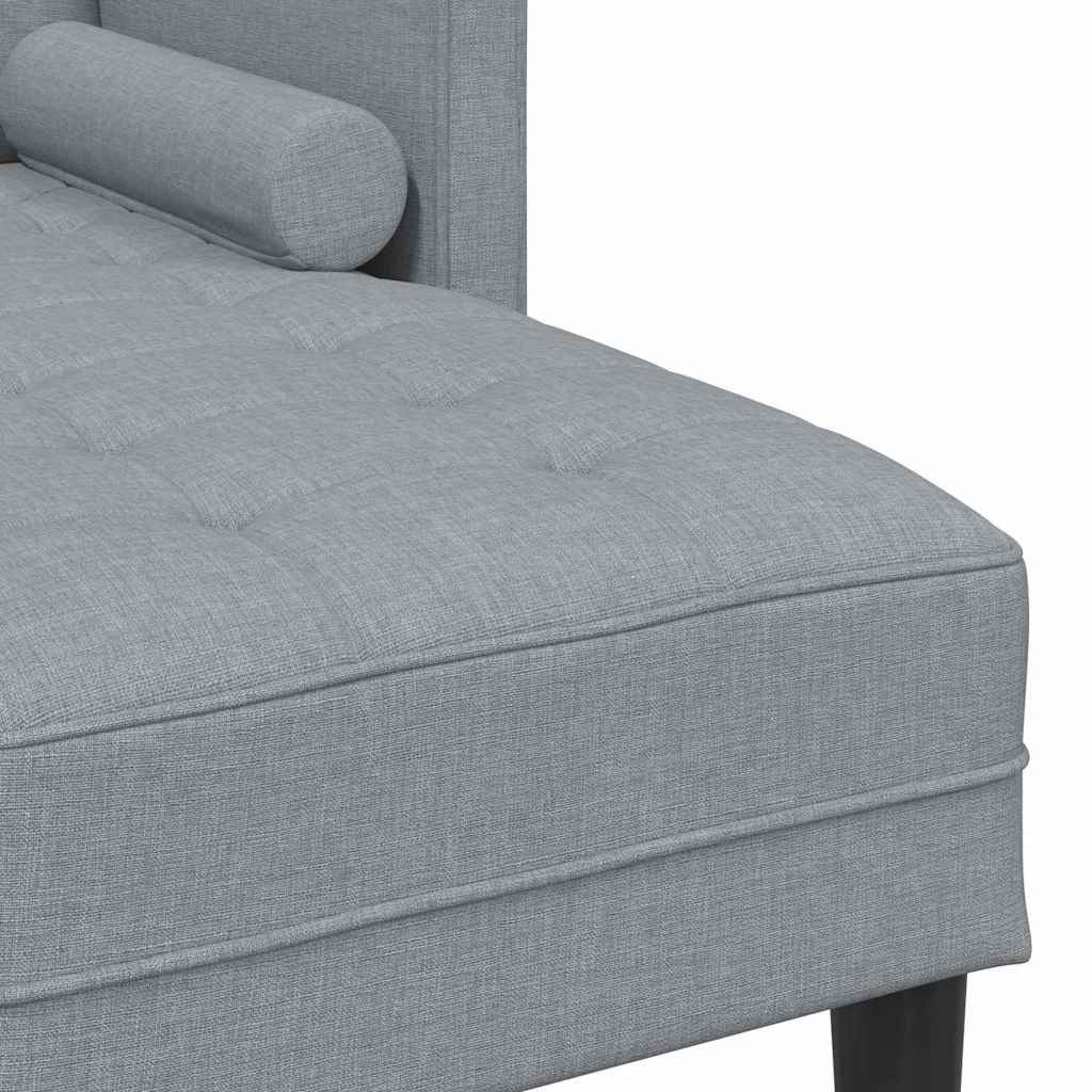 Bankstel met kussen Lichtgrijs Polyester is nu te koop bij PeponiXL, paradijselijk wonen!