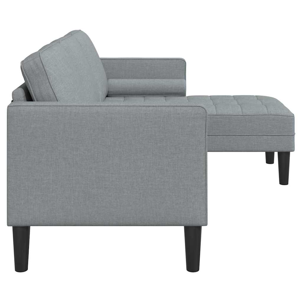 Bankstel met kussen Lichtgrijs Polyester is nu te koop bij PeponiXL, paradijselijk wonen!