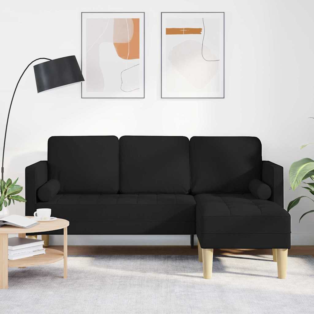 Bankstel met kussen Zwart Polyester is nu te koop bij PeponiXL, paradijselijk wonen!
