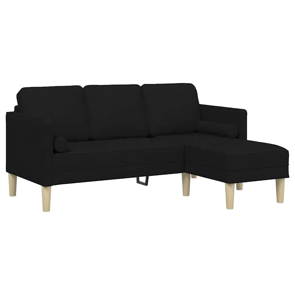Bankstel met kussen Zwart Polyester is nu te koop bij PeponiXL, paradijselijk wonen!