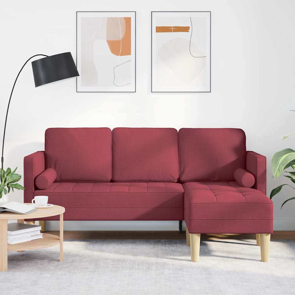 Bankstel met kussen Wijnrood Polyester is nu te koop bij PeponiXL, paradijselijk wonen!