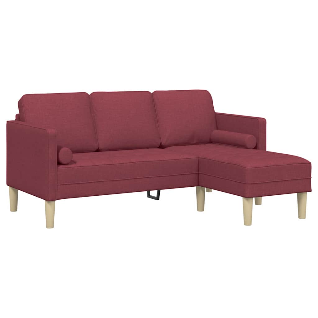 Bankstel met kussen Wijnrood Polyester is nu te koop bij PeponiXL, paradijselijk wonen!